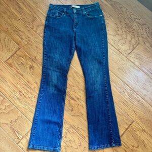 Levis 515 Bootcut Jeans Women’s 6 28/32 Med Dark Wash Denim Flap Pocket